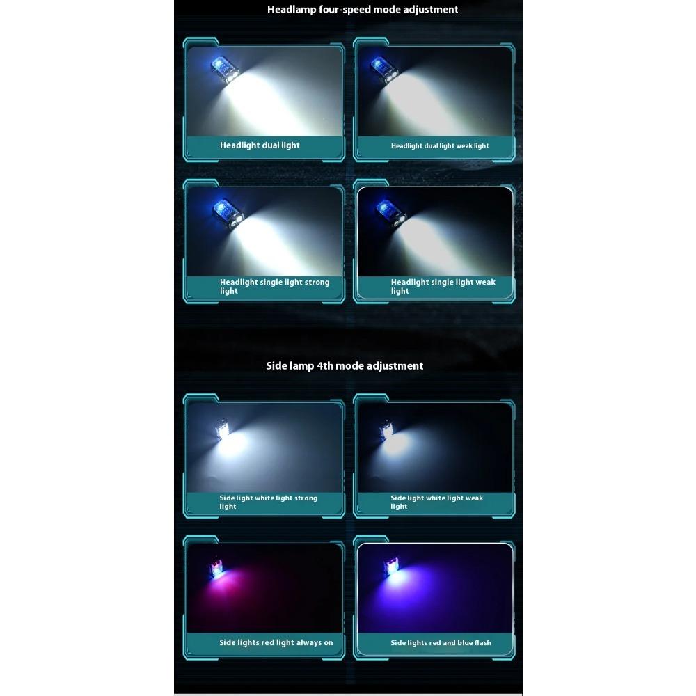 EDC Tactical Flashlight Portable Mini LED Light Outdoor Camping Hiking Tools USB Rechargeable Running Emergency Hiking Lantern