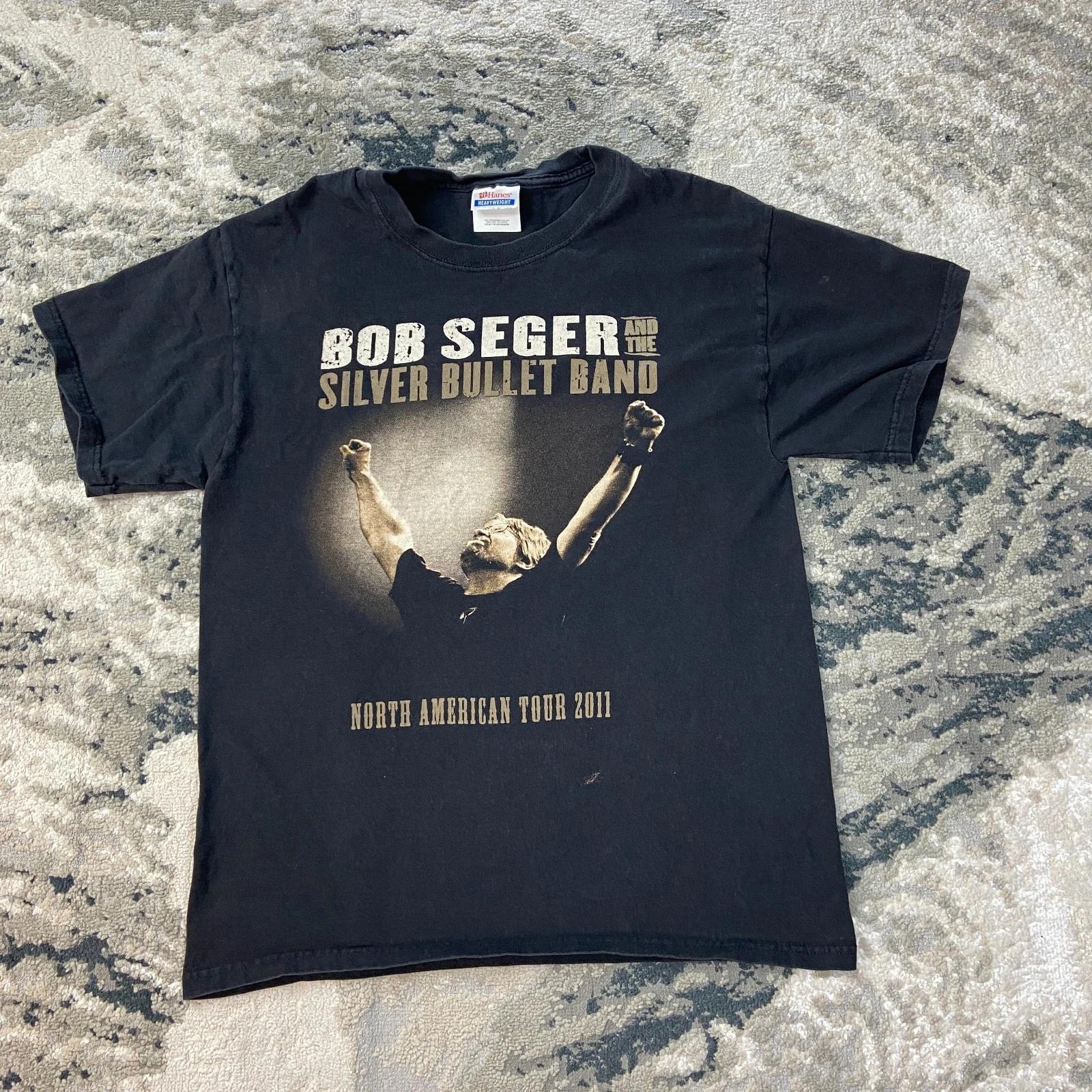 Винтажная футболка Y2K Bob Segar & Silver Bullet Band North American Hanes Размер M 2011 S