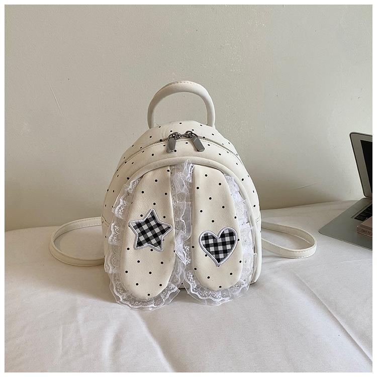 Schoolbag Cute Mini Backpack Women's 1011 New Niche Design Small Backpack Student Schoolbag Versatile Doll Pendant