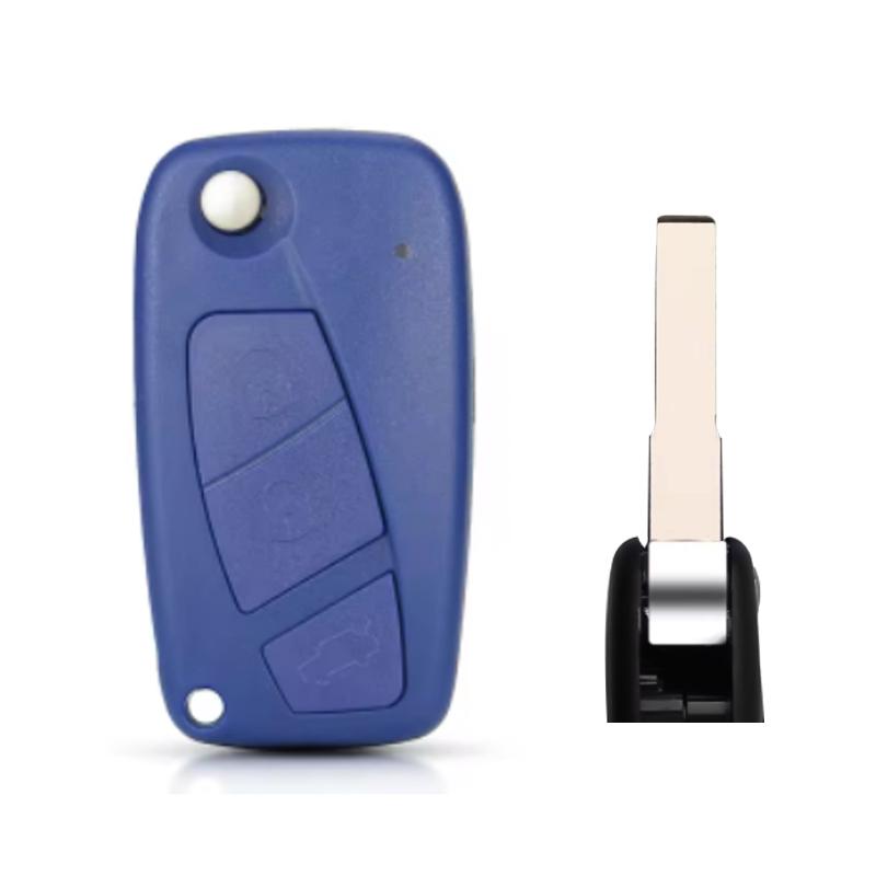 2 3 Bottons Car Key Fob Case Shell Housing for FIAT 500 Punto Stilo Ducato Panda Doblo Bravo for Iveco NAveco 2006 2007 2008