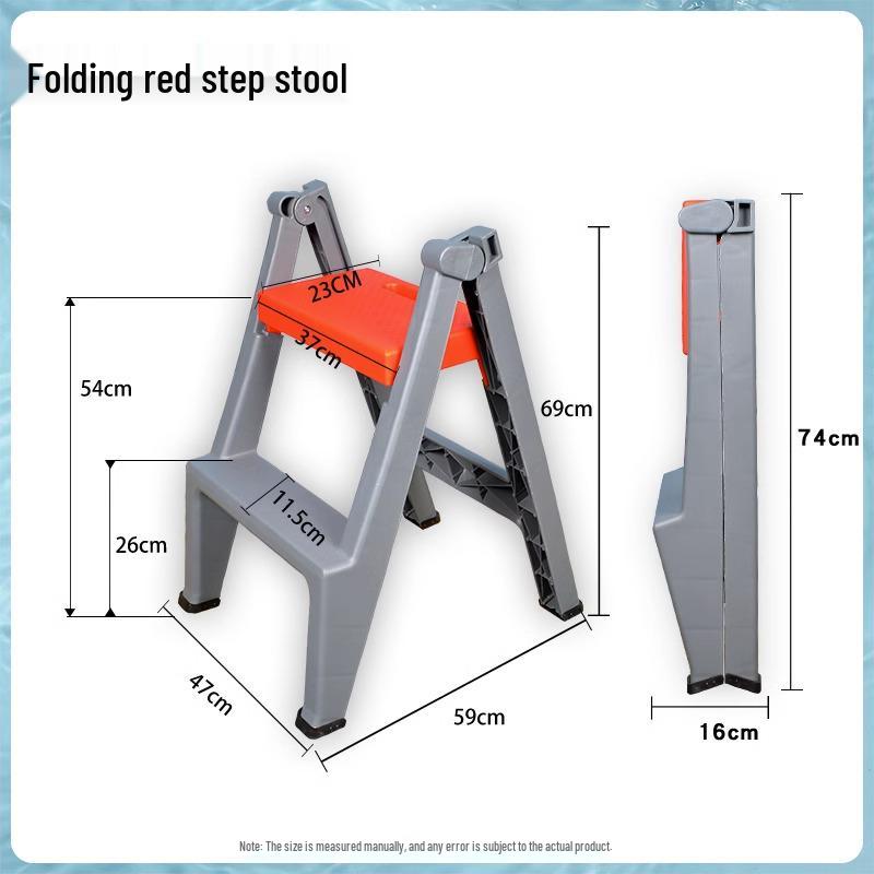 Two-Step Car Wash & Beauty Stool - High/Low Footstool, Thick Plastic, Multi-Purpose Ladder for Home