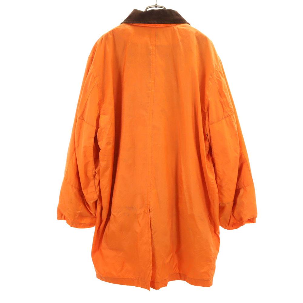 DKNY JEANS 90s Old Stainless Collar Coat S Orange With Liner Women Used
