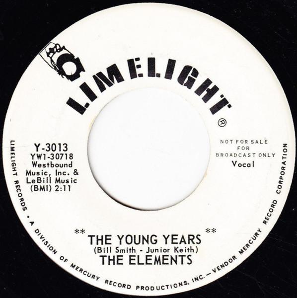 

7inch Record ELEMENTS - Young Years / Promises Y3013 LIMELIGHT 1963 US Pop Used
