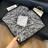 Korean cashew flower silk scarf triangle scarf women's stacking wear accessories jeans belt travel matching shirt scarf headscarf