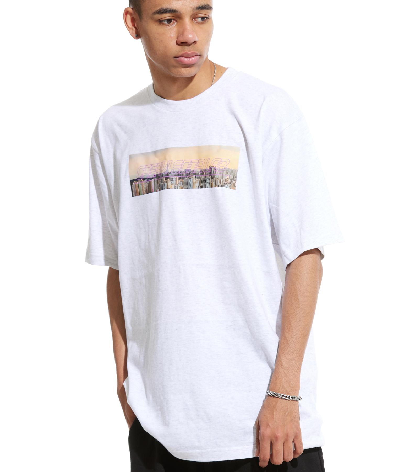 Cream Soda Lab Lab Cr Big Dust City Box Short Sleeve Tee Light Gray L