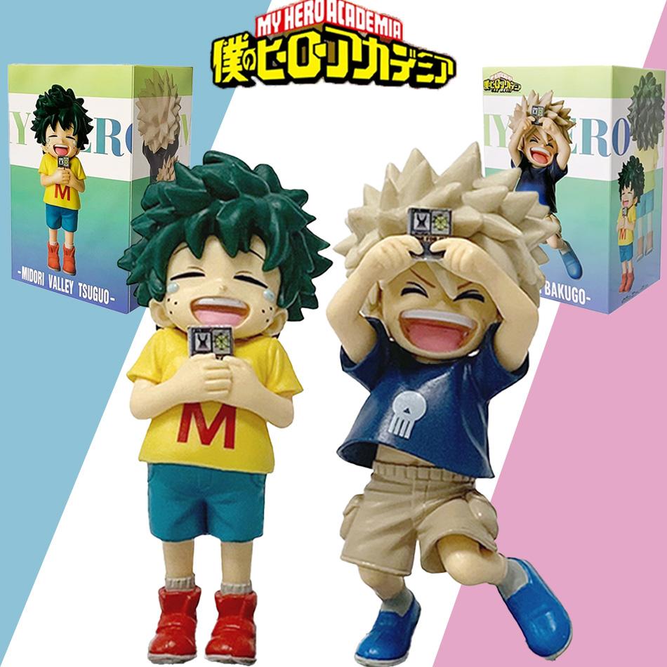 New Arrival | In Stock Gift | My Hero Academia Childhood Izuku Midoriya / Childhood Katsuki Bakugo Figure Model Decoration Toy