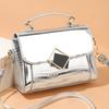 Crossbody Single-shoulder Bag Ladies' Handbag Fashionable Color-blocking Trendy Hand-held Small Square Bag