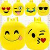 Adorable Cute Smile Emoji Face Backpack For Kids Crafted With Plush Material
