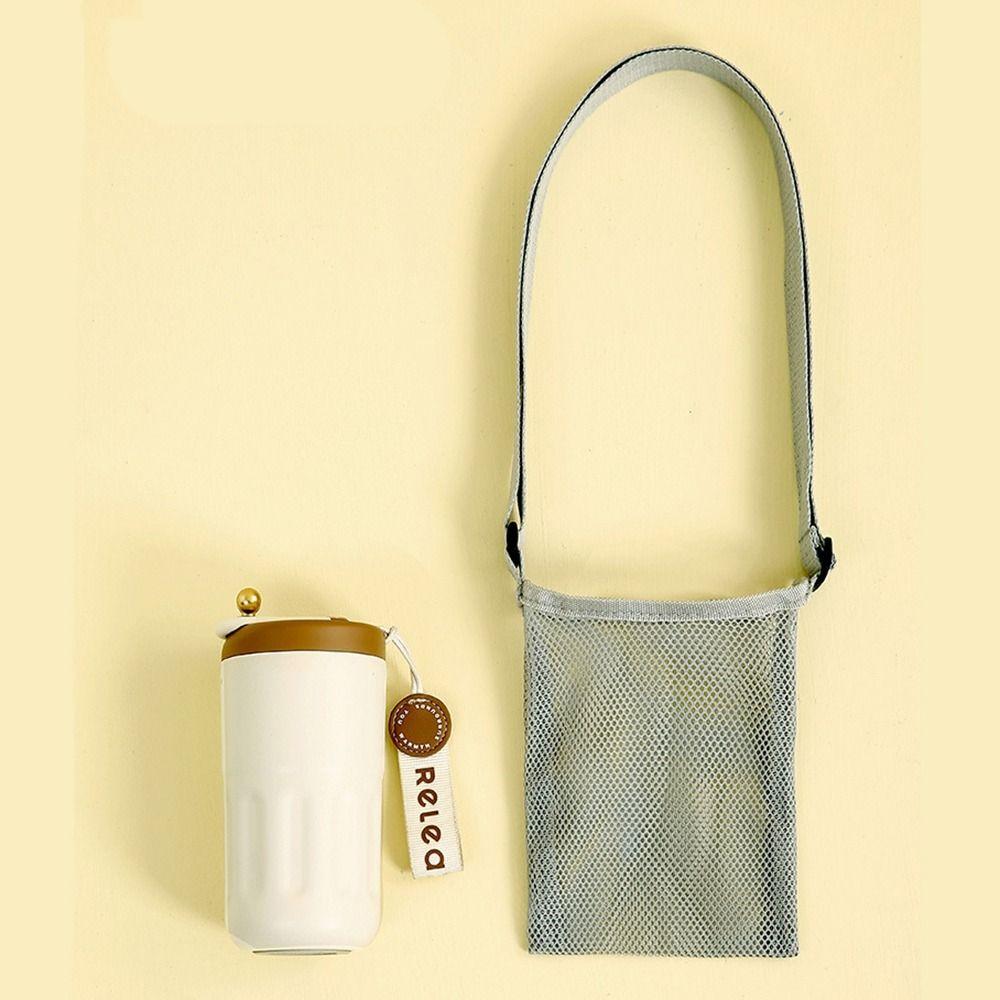 Mesh Crossbody Bag Mesh Water Cup Bag Cup Sleeve Pouch Water Bottle Holder  Hiking