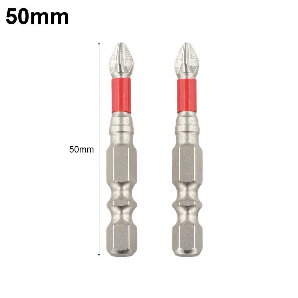 2pcs Magnetic Screwdriver Bits Cross Type for Electric Screwdrivers