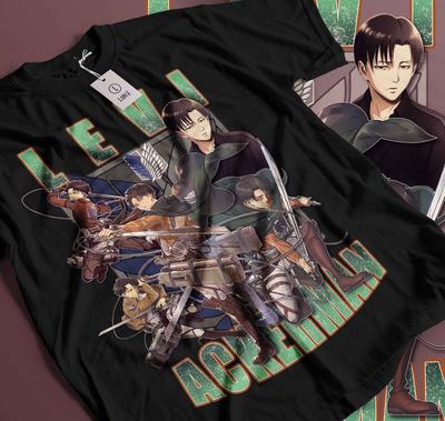 Levi Ackerman T-Shirt Attack on Titan Anime Captain Levi Neues Unisex-T-Shirt 219