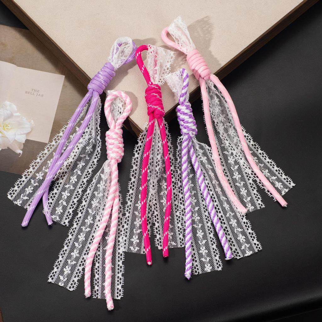 Creative Lace Ribbon Multicolor Keychain Charm Accessory