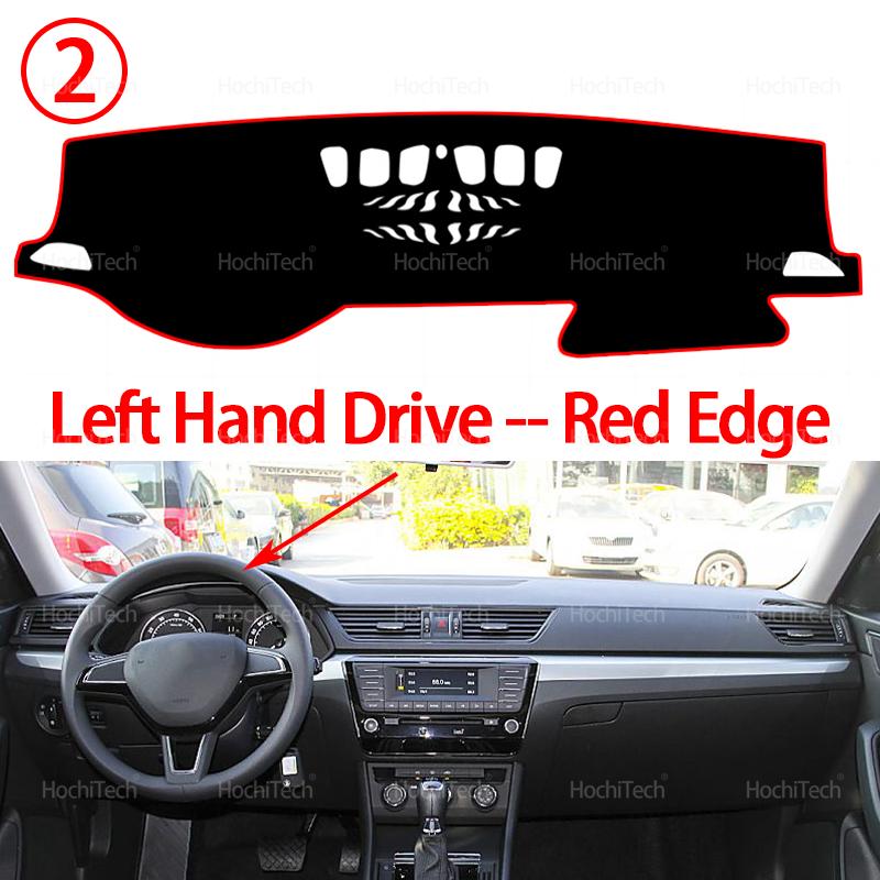 For Skoda Superb 3 MK3 B8 3V 2016 2017 2018 Auto Car Dashboard Cover Dash Mat Board Pad Carpet Dashmat Anti-UV Mats