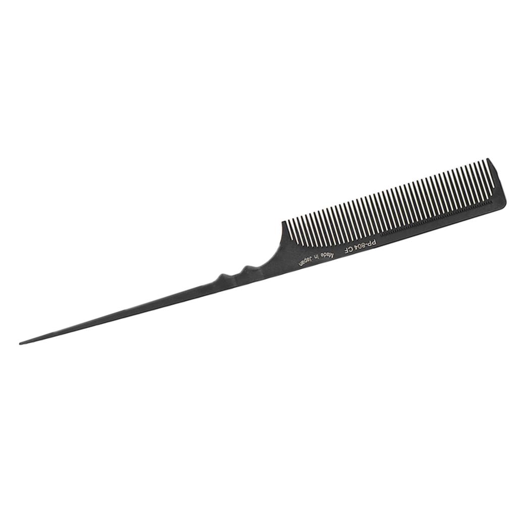 Tail Comb Professional Grade Heat Resistant Hairdressing Styling Salon Combs for All Hair Types Black
