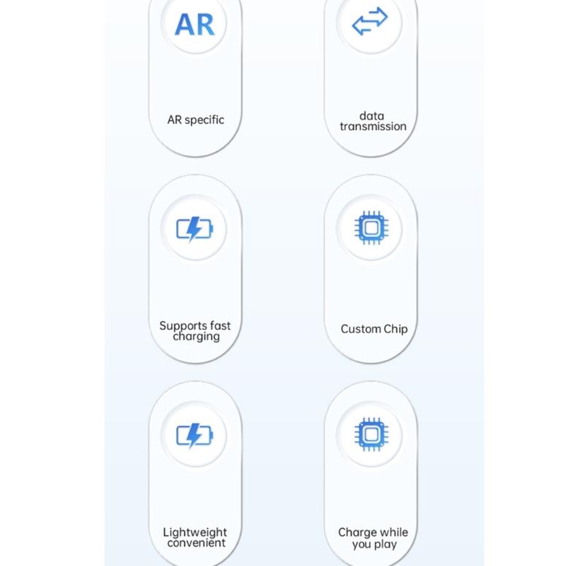 AR Glasses Charging Adapter Type C Connection Wires Mini Expansion Dock for Keep Device Powered and Ready 120mm