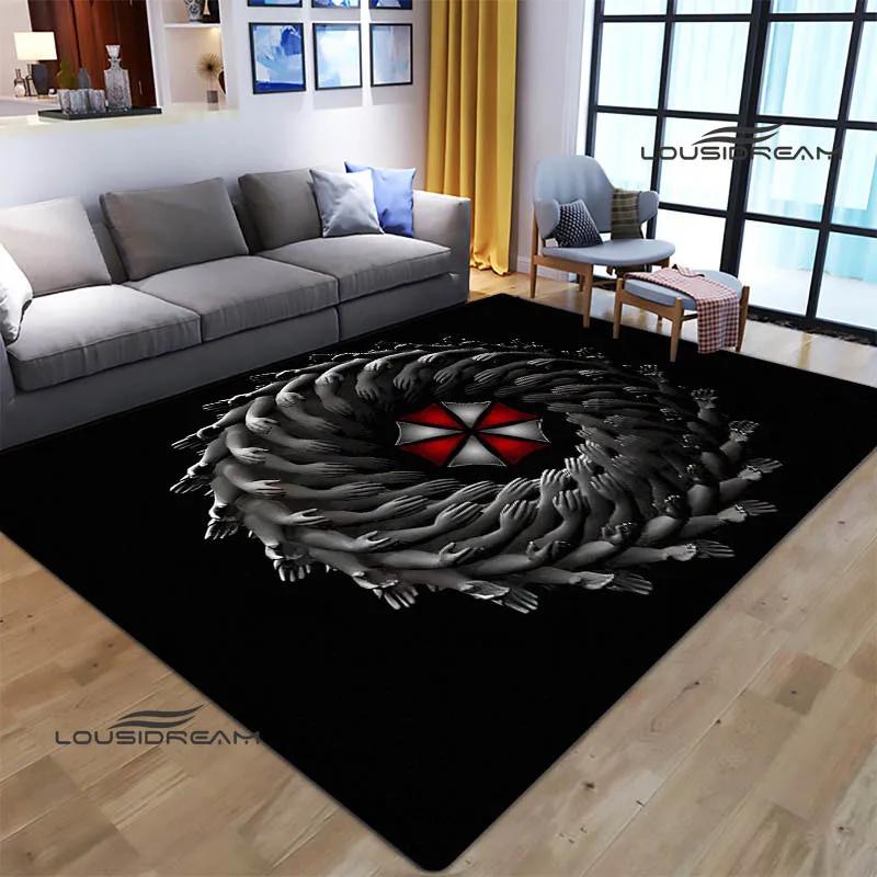 R-Resident Evil Umbrella Printed Carpet Non -slip Carpet Carpets for Living Room Area Rug Door Pad Bedroom Decor Birthday Gift