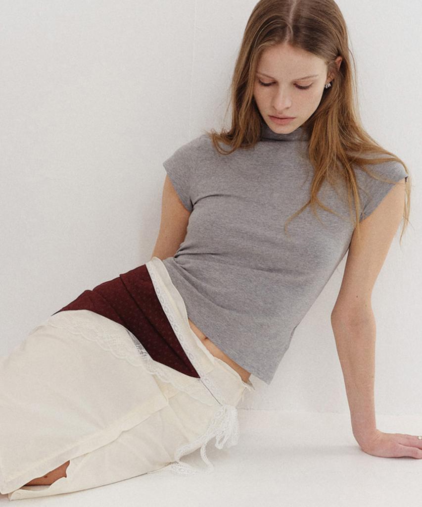 Palo Cap Sleeve T-Shirt Shirt Grey