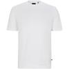 Mixed Material T Shirt With Mercerized Stretch Cotton T Shirt Men's White 50512697-100
