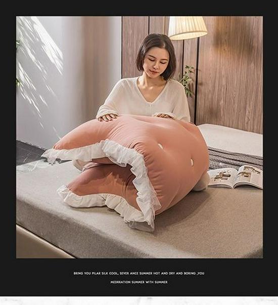 Princess Crown Removable & Washable Headboard Cushion – Large, Soft Upholstered Lumbar Pillow for Bedside & Tatami