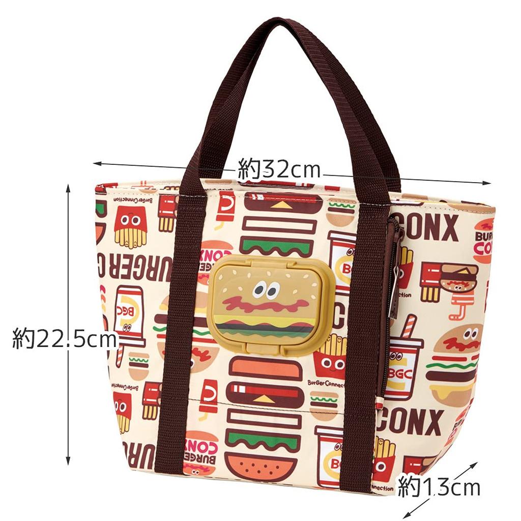 Skater Cold Bag with Wet Tissue Pocket Burger Conks Mix KCLBP1-A