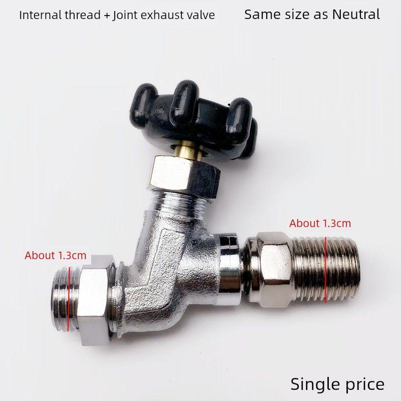 Boiler Iron Fine Thread Exhaust Valve Industrial Full-Steam Iron Accessories Tee Outlet Return Water Switch Drain Valve