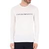 Emporio Armani Letter Logo Printed Casual Crew Neck Long Sleeve T-Shirt Men tops White 8N1TN8-1JPZZ-0146