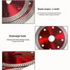 1pc Diamond Dry Cutting Blade Disc Porcelain Ceramic Tile Turbo Thin Stoneware for Marble 105 115 125mm