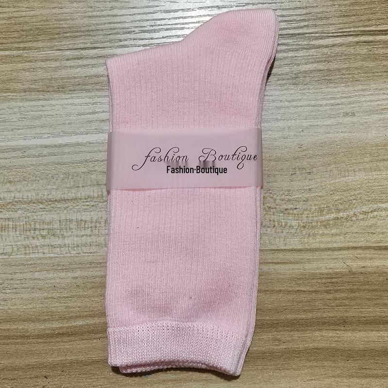 Women's 2025 Dopamine Dance Socks: Colorful, Scrunched Cotton Mid-Calf Socks for All Seasons