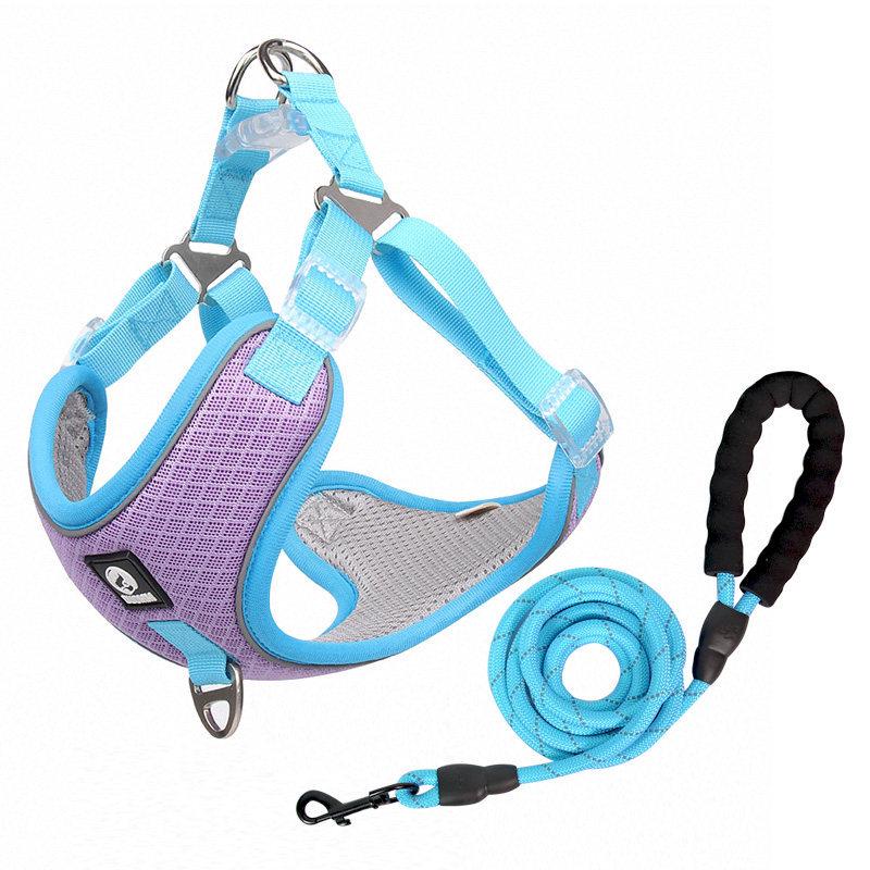 Adjustable Reflective Shiba Inu & Corgi Harness: Anti-Pull Leash Vest for Medium to Large Dogs