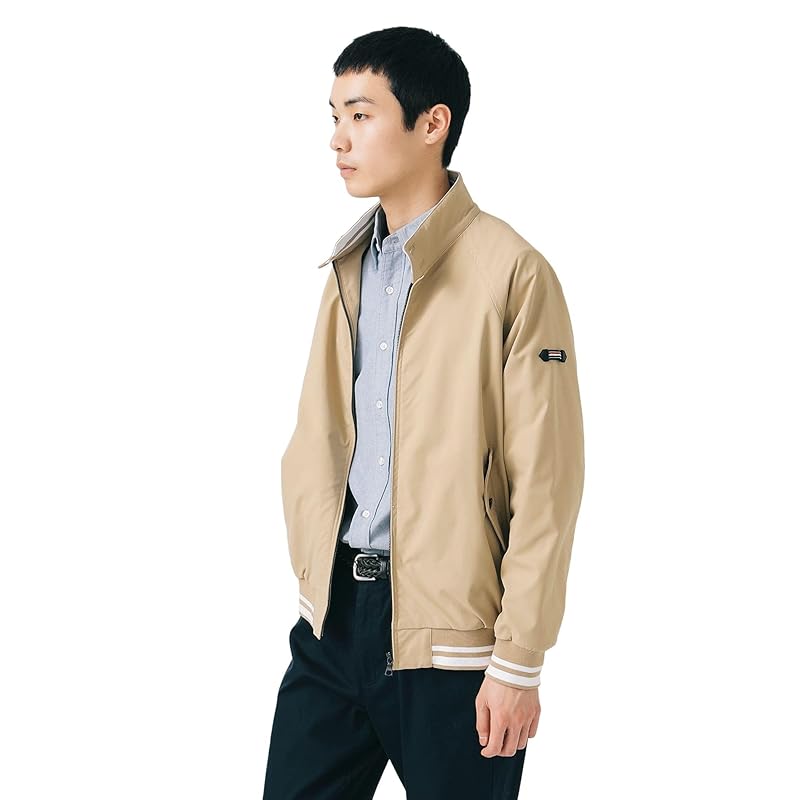 

[Beams Heart] blouson line stretch twill men s BEIGE S