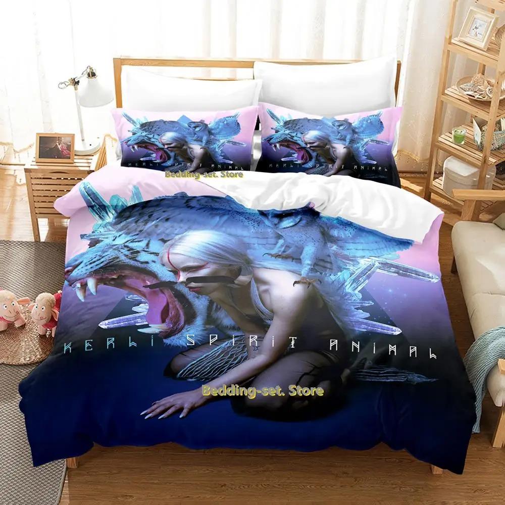 Beliebte Kerli Bettwäsche-Set Einzelbett Twin Full Queen King Size Bettset Erwachsener Kind Schlafzimmer Bettbezug-Sets Druck Anime Bettlaken-Set
