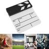 Mini Acrylic Director Scene Clapperboard TV Movie Action Board Film Cut Prop with Pen