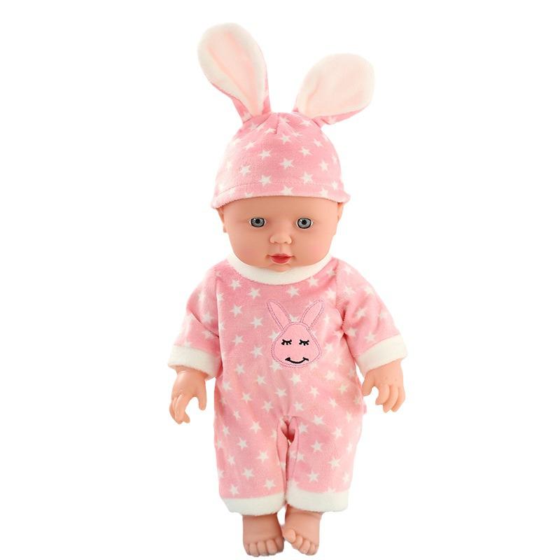 30cm Soft Vinyl Baby Doll - Children's Toy with Simulation Features for Playhouse Fun.