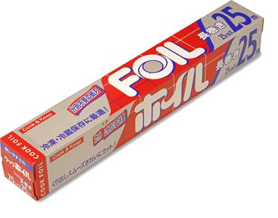 MA Packaging Nagamaki Aluminum Foil Silver Width 25cm X Length 25m Paper Blade That Does Not Require Separation Made In Japan