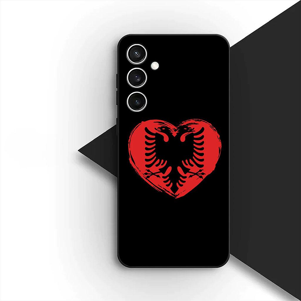 Albanians Red Albania Flag Phone Cover for Motorola Moto Edge 70 60 Fusion NEO Pro G Stylus G56 G96 G04 G05 20 Soft Case