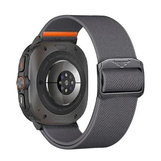 Nylon Strap For Samsung Galaxy Watch Ultra 47mm Elastic Sports Loop Wrist Watch Bracelet Correa For Galaxy Watch 7 Ultra Band