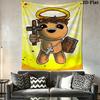 TBOI Horror Cartoon Wall Hanging Printed Fabric Blanket Decorative Tapestries for Bedroom Living Room Home Decor