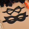 1/2 Stück Dunkles Goth PU-Leder Kostüm Cosplay Halbgesichtsmaske Elastisches Band Schwarze Augenmaske Sexy Cosplay Masken Halloween Party Requisiten