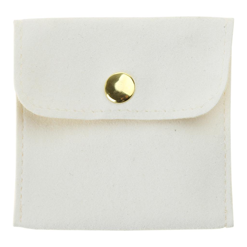 Versatile Jewelry Case Portable Storage Bag for Necklaces/Earrings/Rings/Bracelet Snap Button Closure Jewelry Pouch