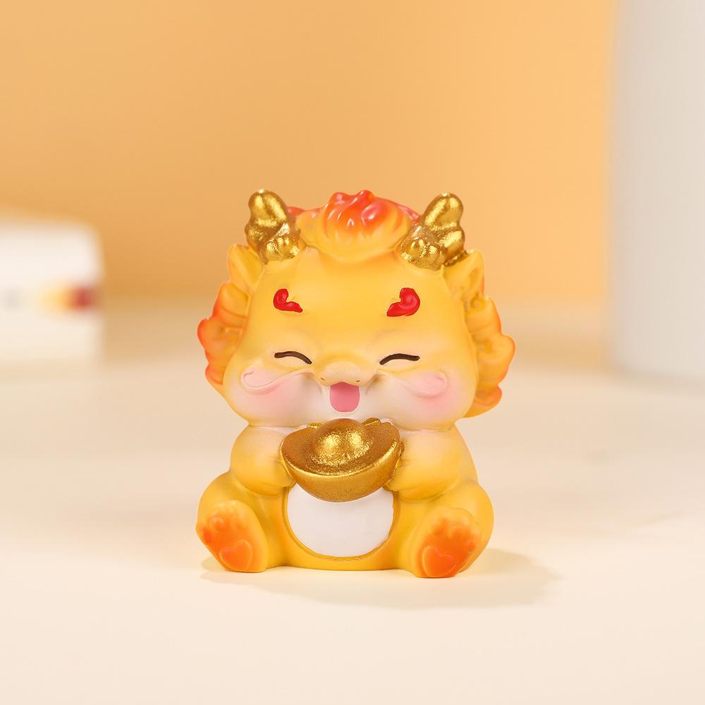 Twelve Zodiac Figurines, Cartoonish and Cute Cake Decorations, Resin Handicrafts, Office Desk Decorations, Small Ornaments