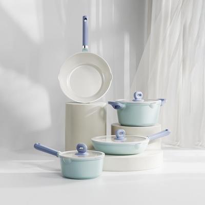 Yüksek Değerli Seramik Yapışmaz Tencere Seti: Sütlük, Bebek Maması Tenceresi, Hazır Noodle Tenceresi, Wok, Tava, Çorba Tenceresi – Hediye İçin Mükemmel.