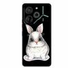 Black Silicone Case For Tecno Pova 6 Pro Phone Case Shockproof Soft Coque For Tecno Pova 6 Pro Back Cover Case Pova6 Pro Cartoon