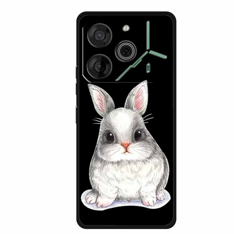 Black Silicone Case For Tecno Pova 6 Pro Phone Case Shockproof Soft Coque For Tecno Pova 6 Pro Back Cover Case Pova6 Pro Cartoon