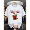 Men'S Casual Athletic Graphic T-Shirt | Soft Relaxed Fit Crew Neck Tee with Negroni Cocktail Print, Machine Washable All-Season, Microelastic