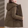 Middle Age Women's Winter Down Jackets Hooded Plus Size Thick Down Coats Woman Outerwears