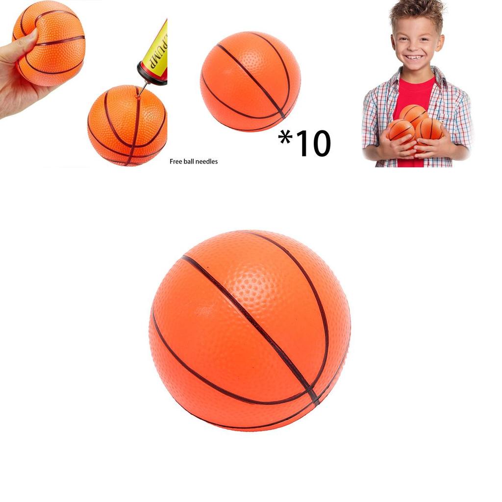 10cm Mini Inflatable Pvc Basketball Toddler Kindergarten Indoor Outdoor Interactive Play Toy Ball