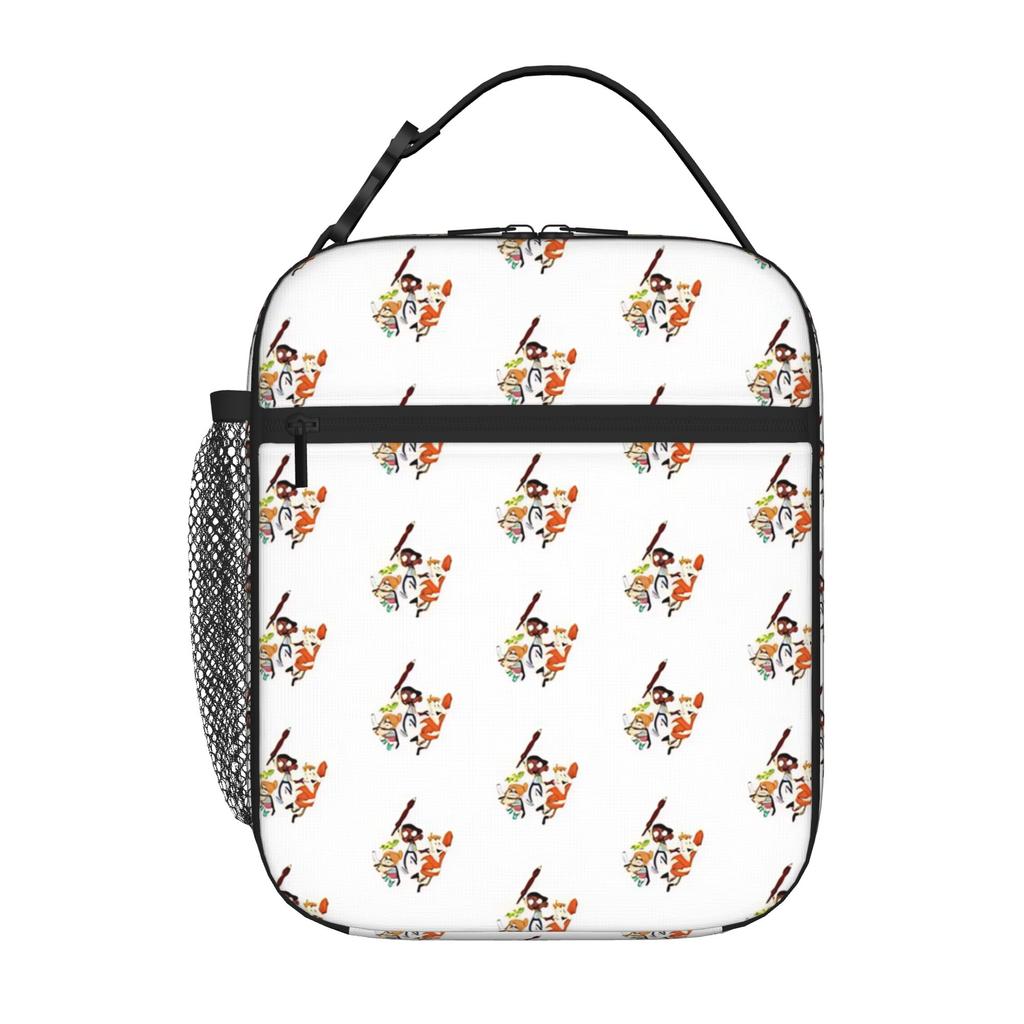 1 Piece Zipper Closure Vintage Cartoon Storage Bag Pocket Craig of the Creek School Lunch Food Box Reusable For Lunch Food Bag