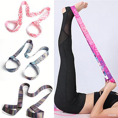 Pilates Elastic Yoga Strap Band Mat Strap Elastic Tape For Fitness 2 In 1 Yoga Equipment Adjustable Yoga Mat Strap Yjs01