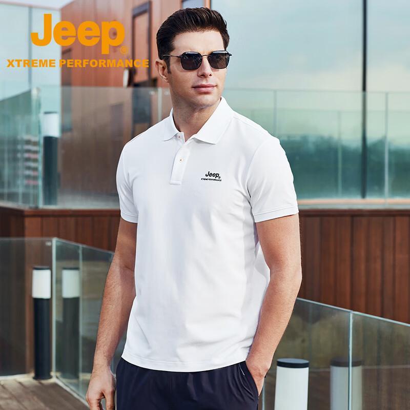 Jeep Men's Casual Breathable Short Sleeve Polo Shirt J222094591
