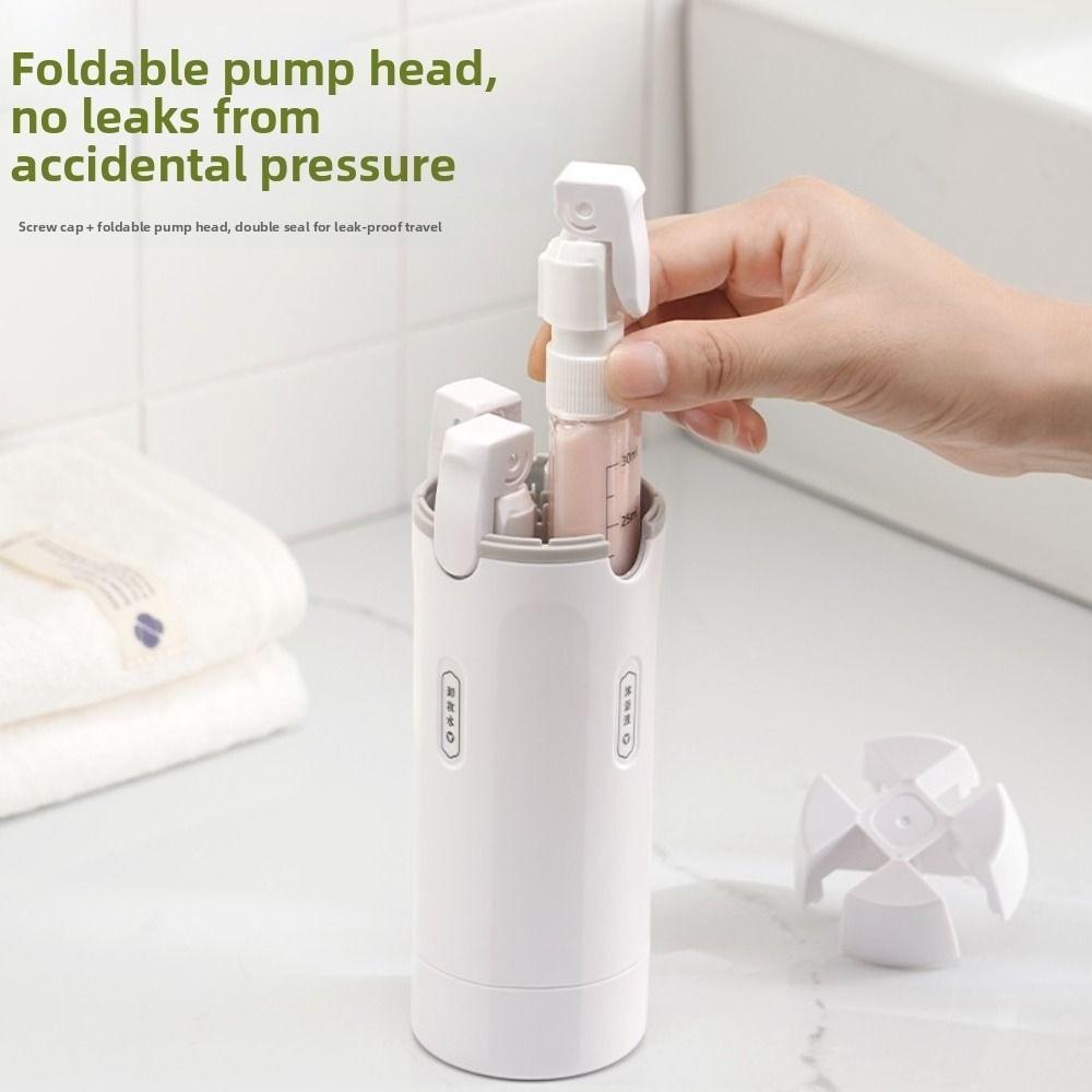 Set di 4 flaconi ricaricabili da viaggio 4 in 1 Dispenser di liquidi a prova di perdite Viaggio di lavoro